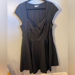 Eshakti Black Vintage Style Swing Dress